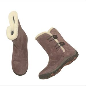 Merrell Yarra Waterproof Suede‎ Boots sz 7 Bitter Chocolate